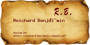 Reichard Benjámin névjegykártya
